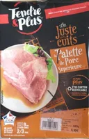Palette de porc supérieure les juste cuits