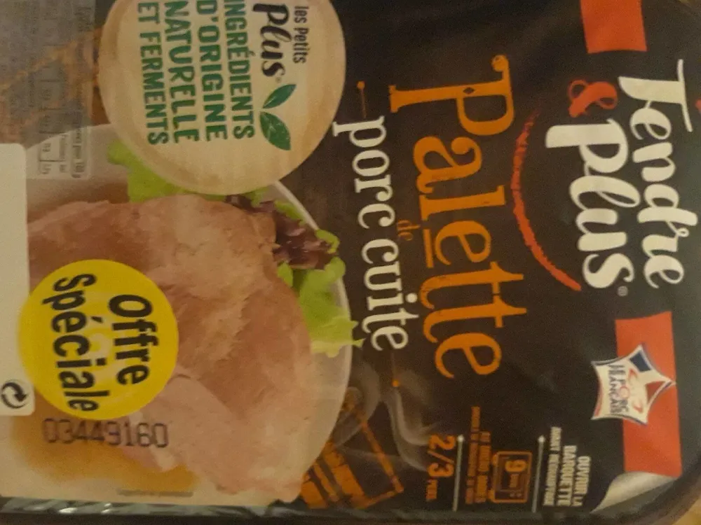 Palette de porc cuite