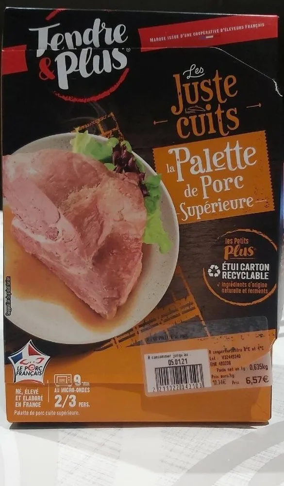 Palette de porc
