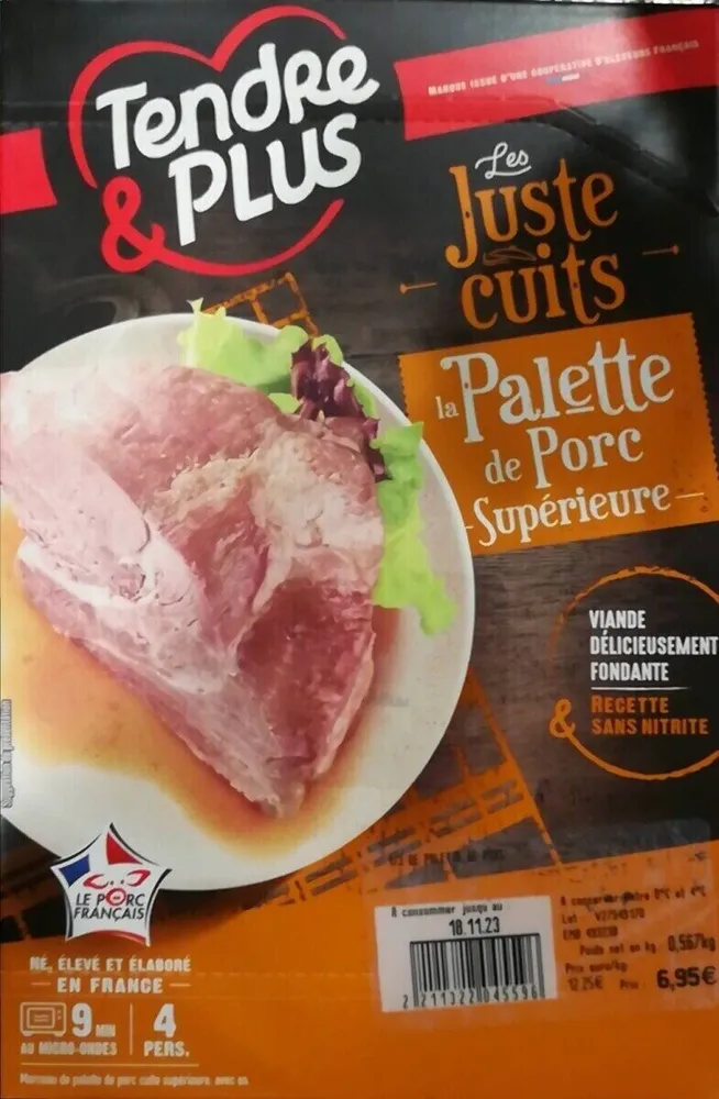 La palette de porc supérieure