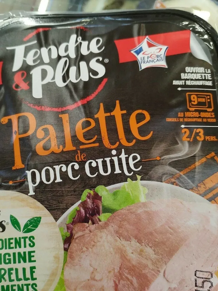 Palette de porc cuite