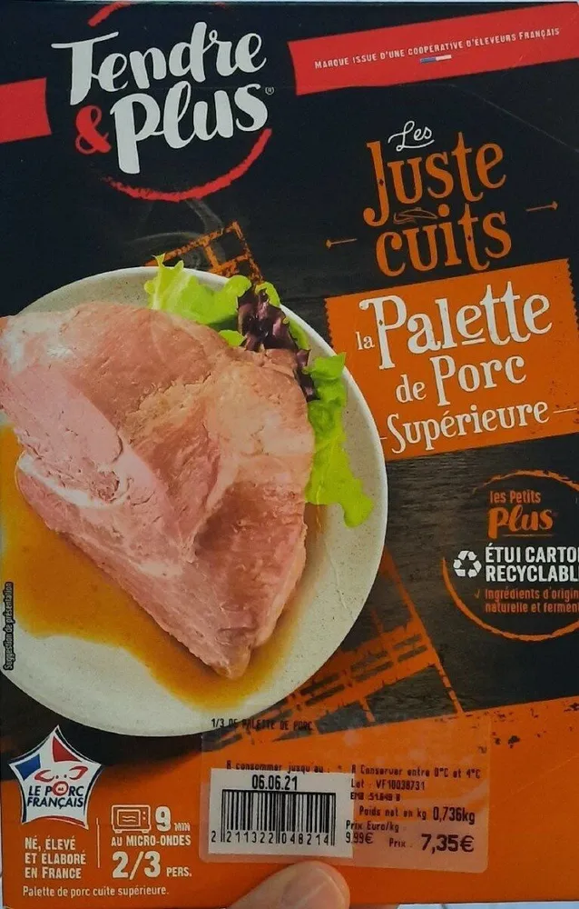 Palette de porc supérieure