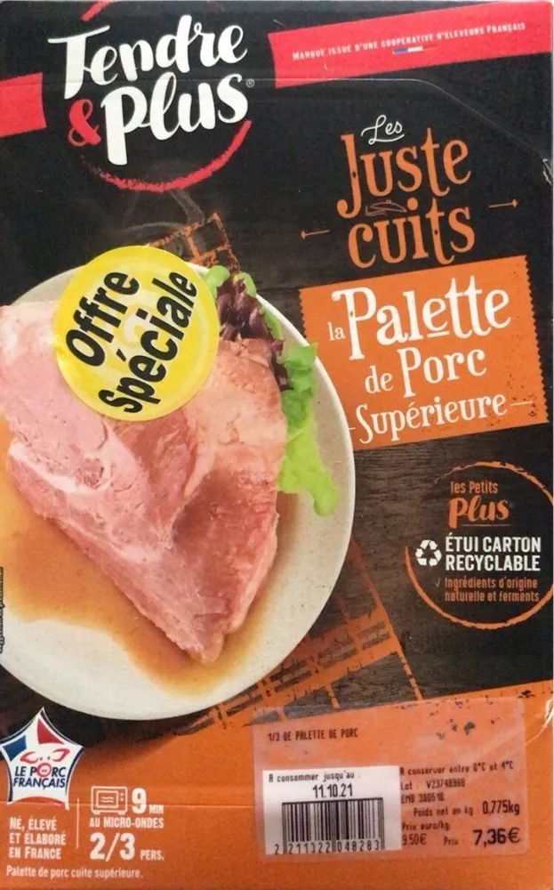 Palette de porc superieue