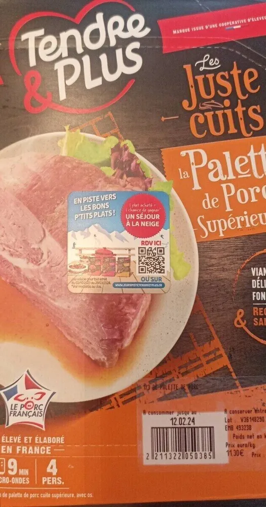 Palette de porc supérieure