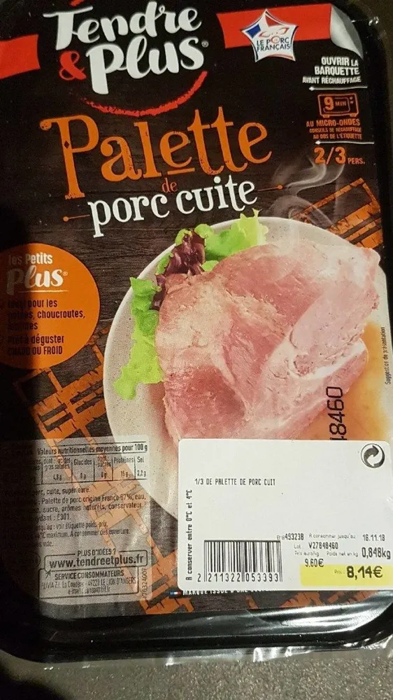 Palette De Porc cuite