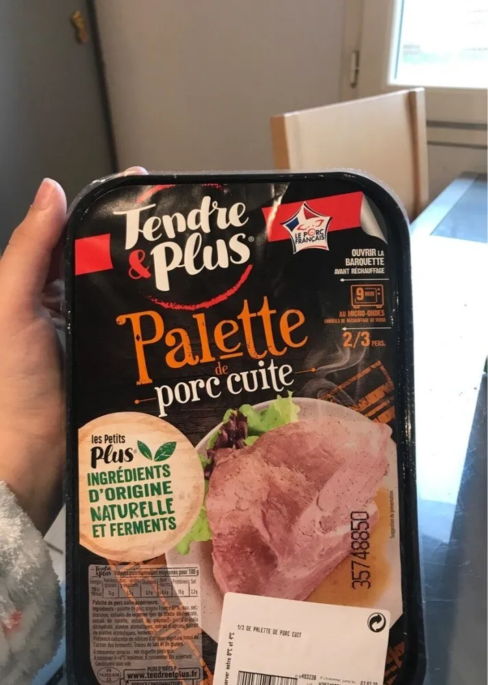 Palette de porc cuite
