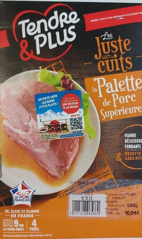 La Palette de porc superieure
