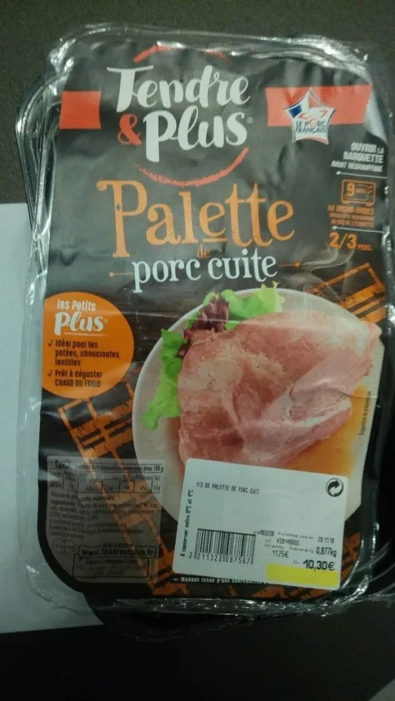Palette de porc Cuite