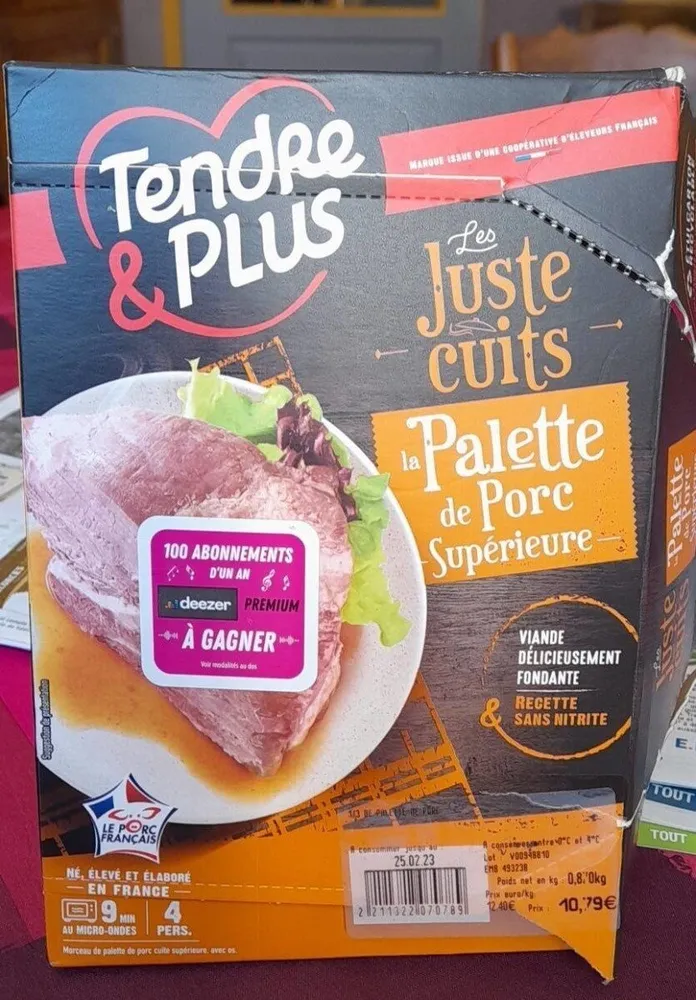 Palette de porc superieure
