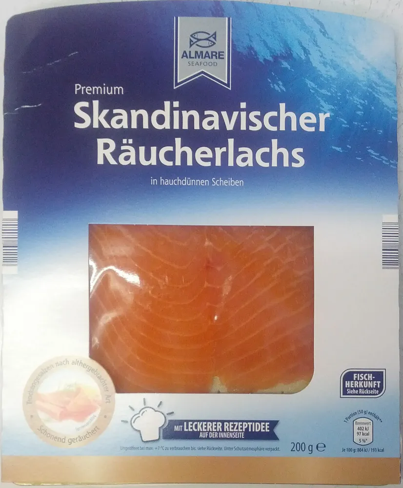 Skandinavischer Räucherlachs
