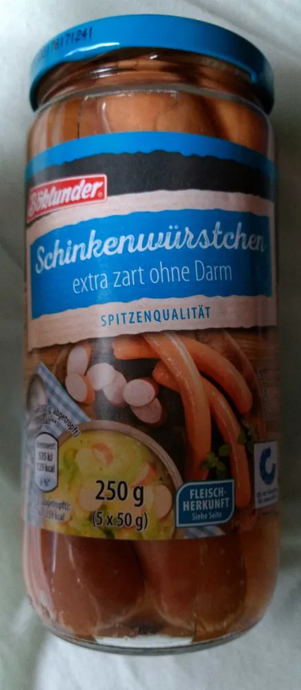 Schinkenwürstchen ohne Darm