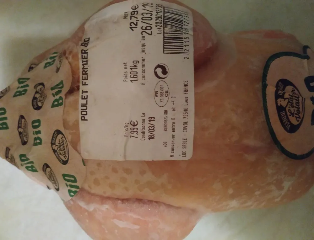 Poulet fermier bio