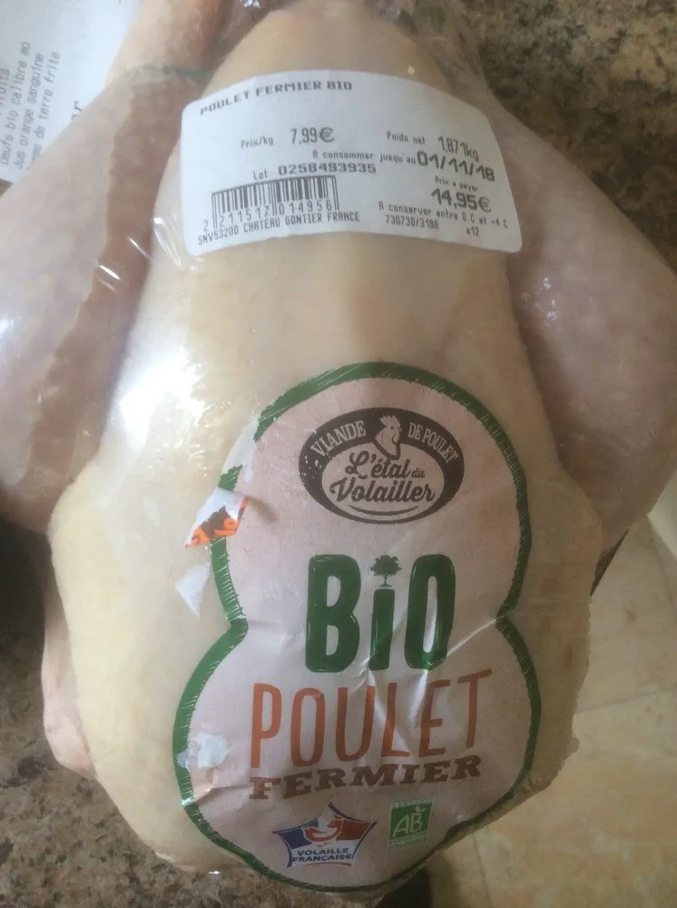 Poulet fermier Bio