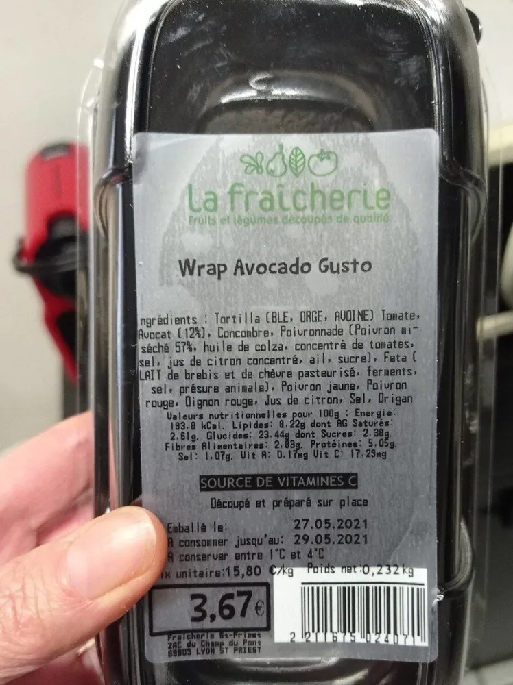 Wrap avocado gusto
