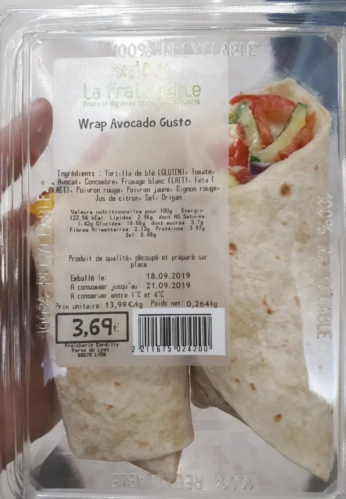 Wrap Avocado Gusto