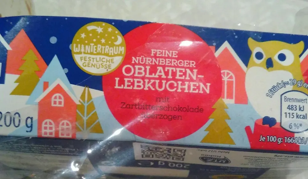 Feine Nürnberger Oblaten Lebkuchen