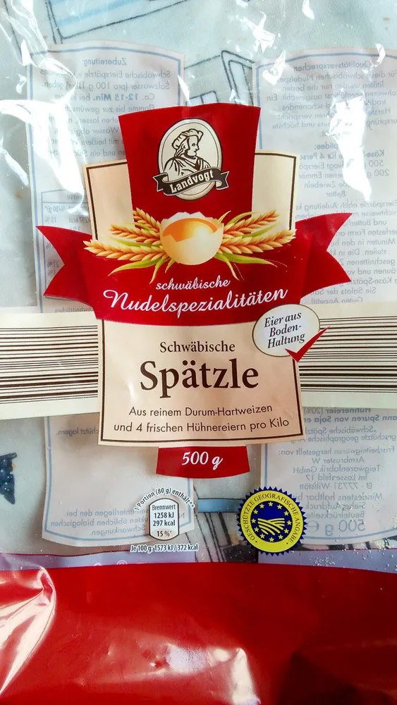 Landvogt, Schwäbische Eierspätzle