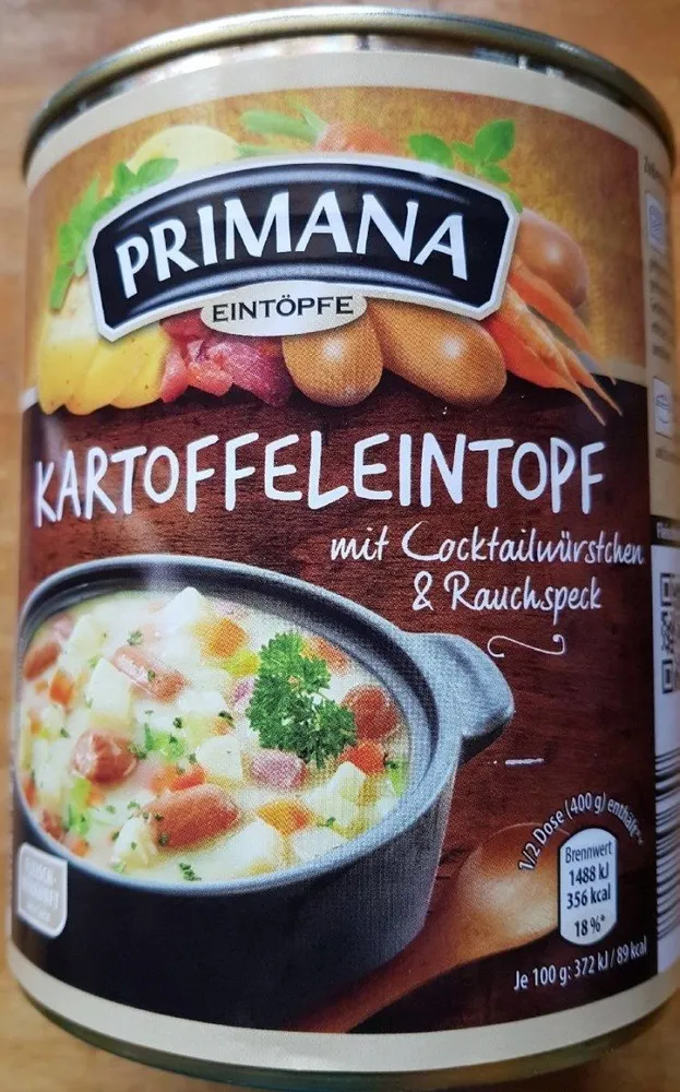 Kartoffeleintopf Mit Würstchen Und Rauchspeck
