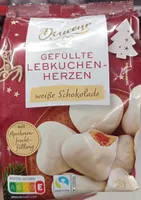 Gefüllte Lebkuchenherzen Weiße Schokolade