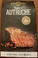 2 pavés d'autruche marinés aux cèpes