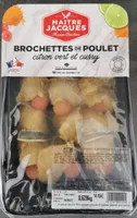 Brochette de poulet citron vert curry