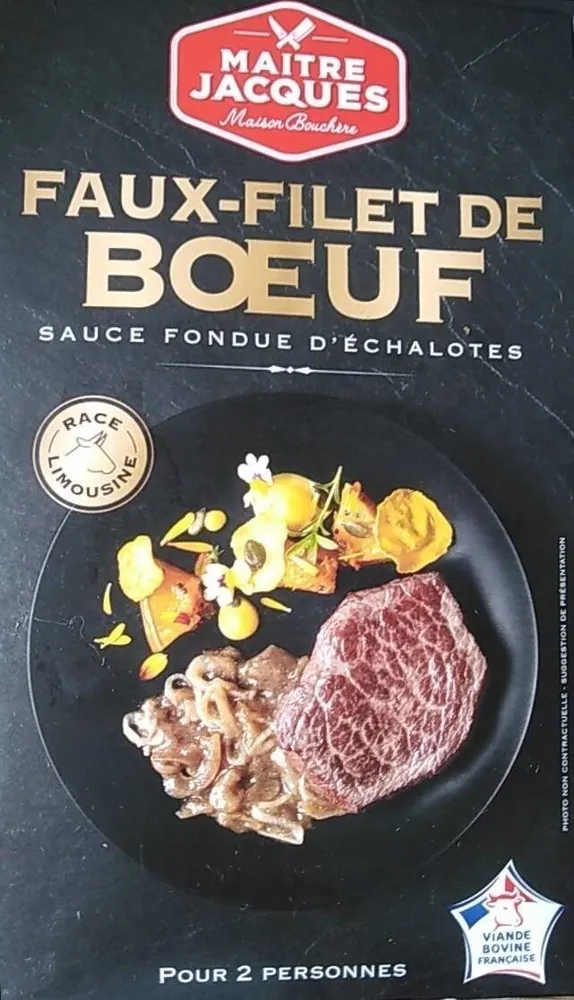 Faux-filet de bœuf sauce fondue d'échalotes
