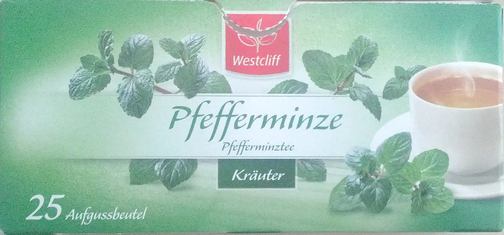 Pfefferminze Teebeutel