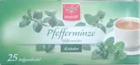 Pfefferminze Teebeutel