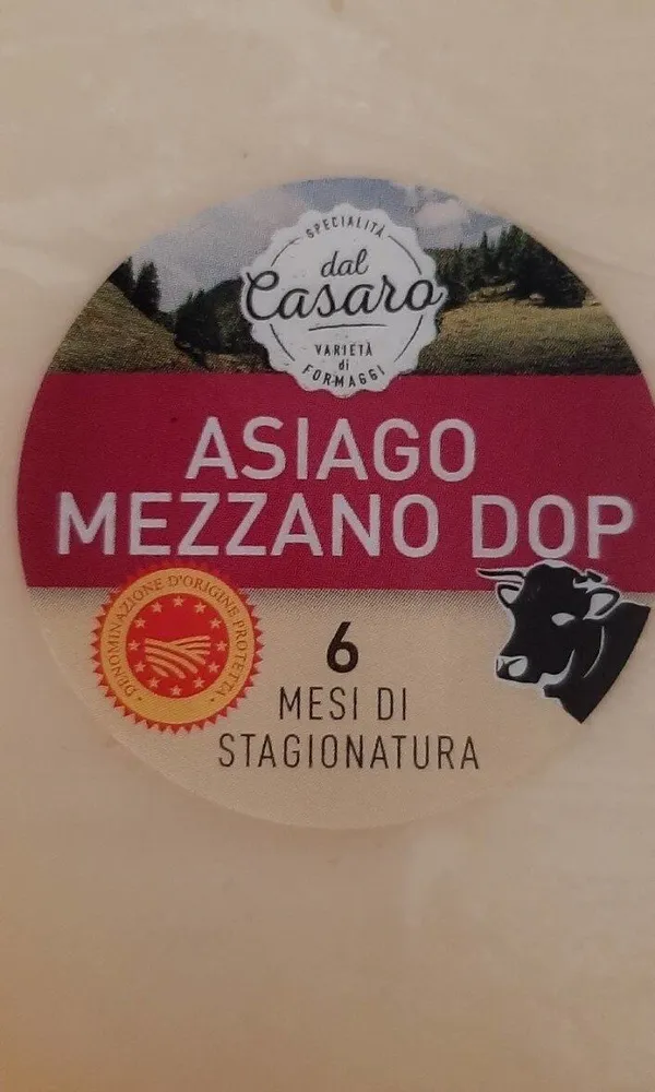 Asiago mezzano DOP