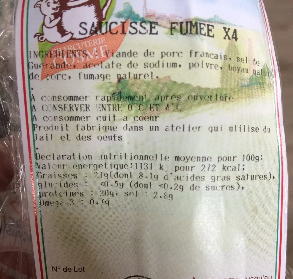 Saucisse fumée