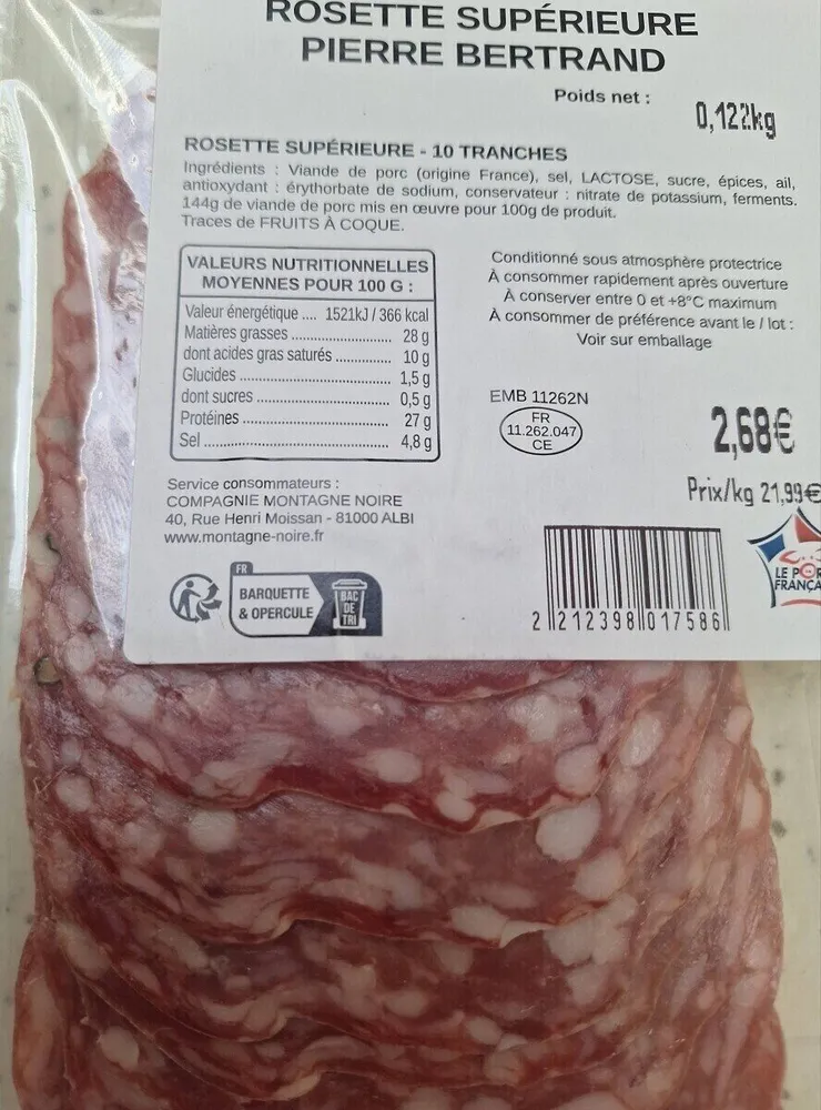 Rosette supérieure