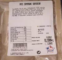 Pâte campagne supérieur