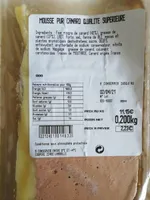 Mousse pur canard qualité supérieure