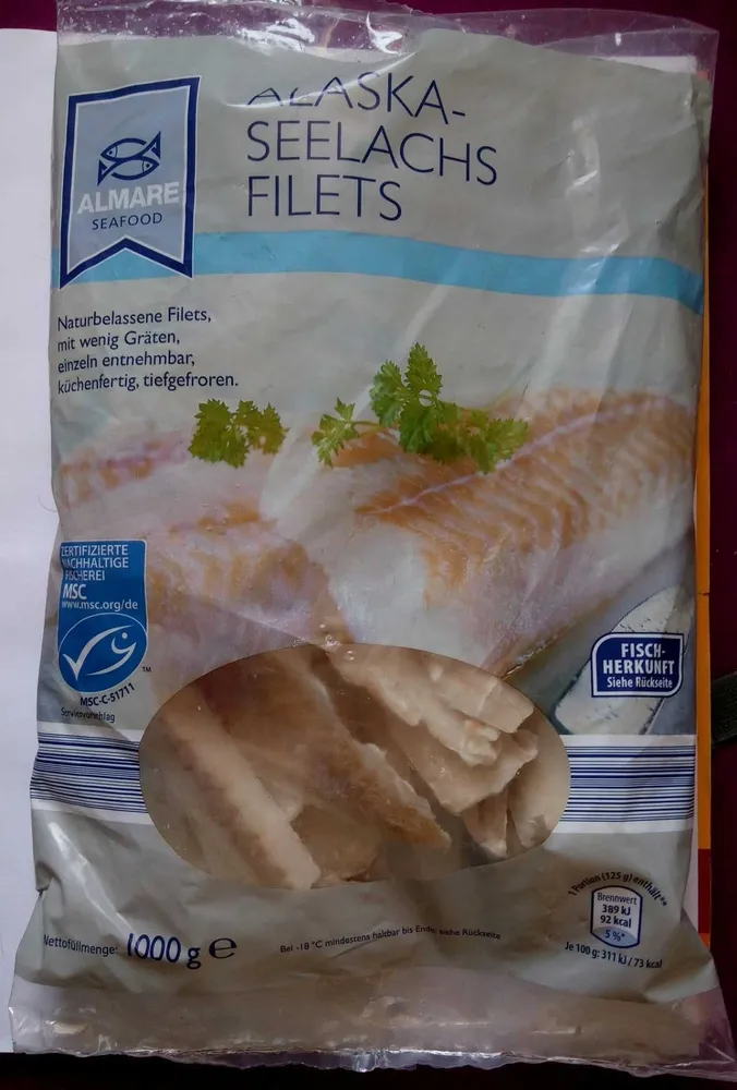 Alaska-Seelachsfilets