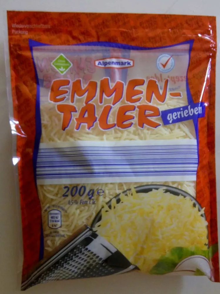 Emmentaler gerieben