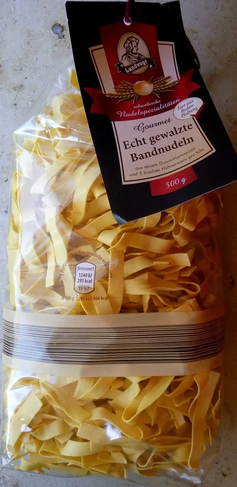 Echt gewalzte Bandnudeln