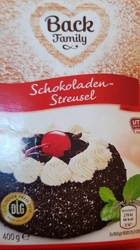 Schokoladenstreusel, weiß