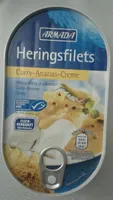 Heringsfilet, Curry-Ananas-Creme