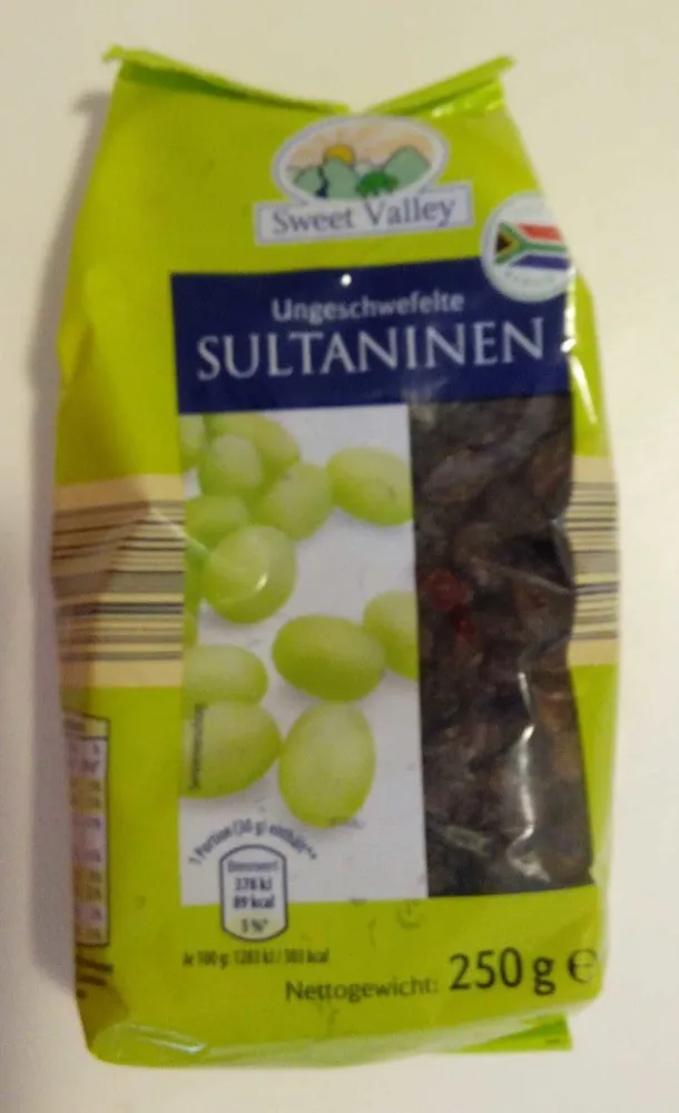 Ungeschwefelte Sultaninen