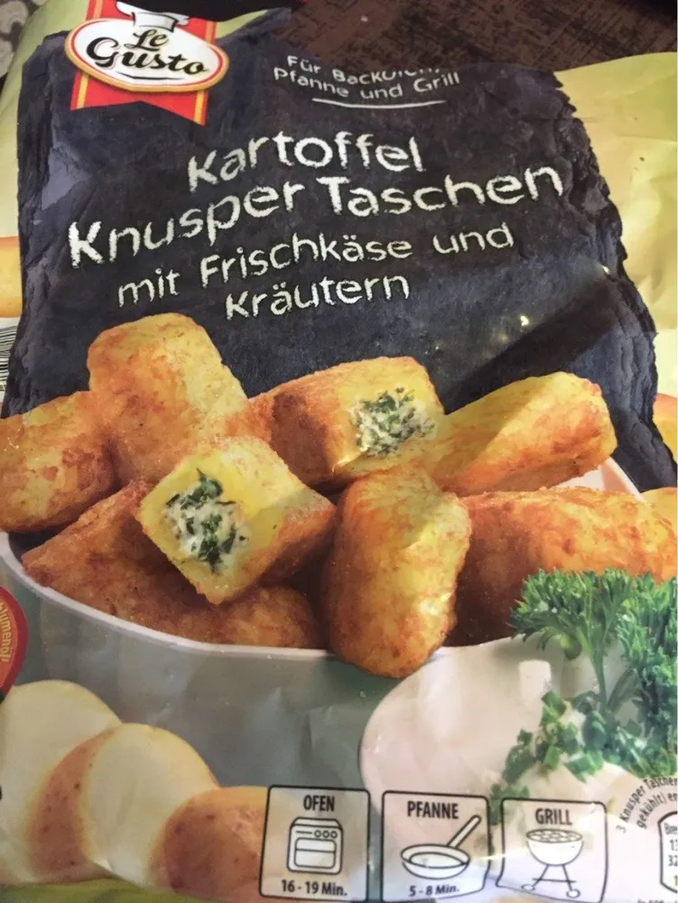 Kartoffel Knuspertaschen, Emmentaler & Béchamel
