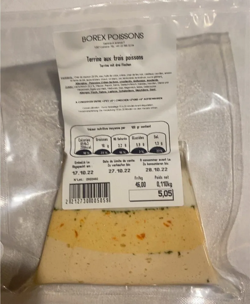 Terrine aux 3 poissons