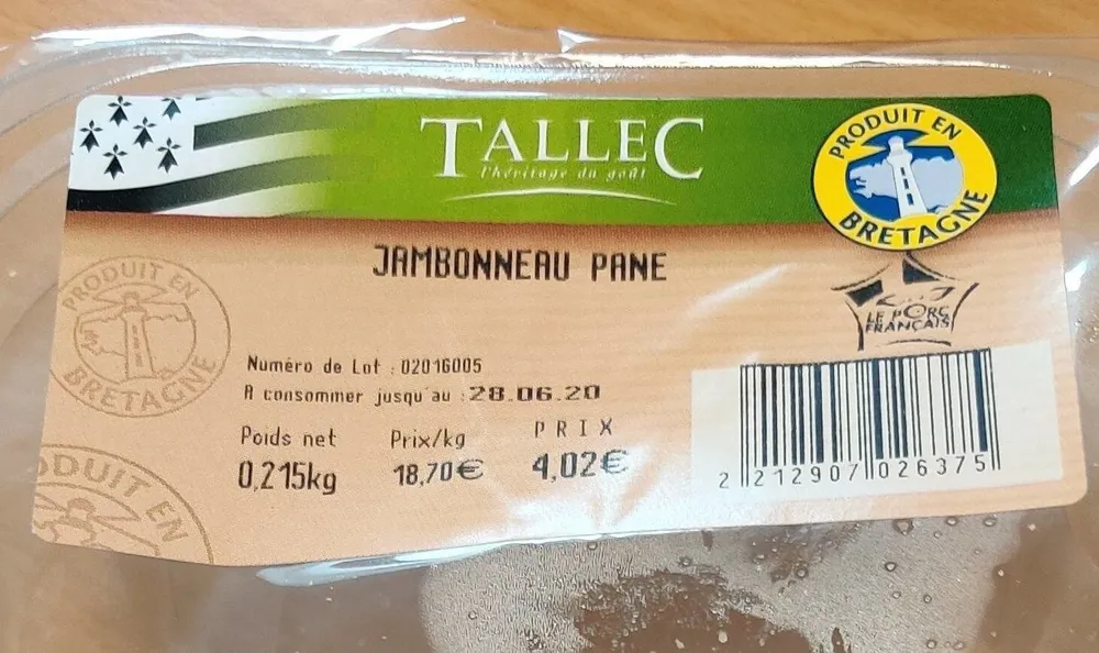 Jambonneau pane