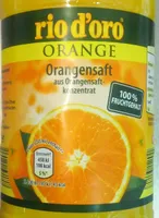 Orangensaft aus Orangensaftkonzentrat