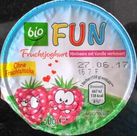 Fruchtjoghurt Himbeere mit Vanille verfeinert