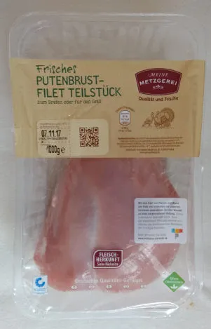 Frisches Putenbrustfilet-Teilstück