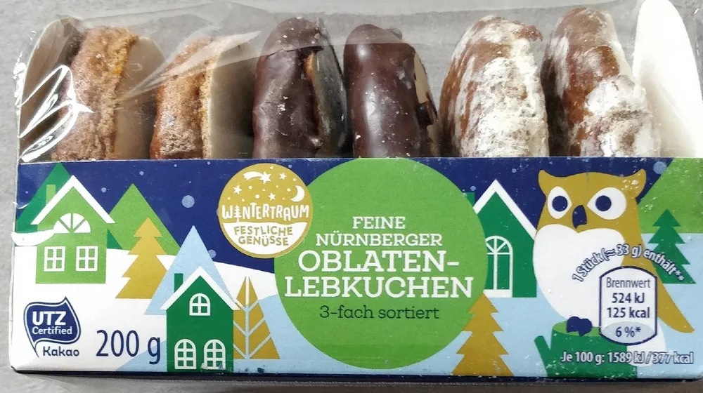 Feine Nürnberger Oblaten Lebkuchen