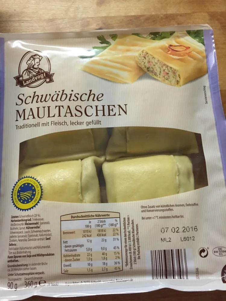 Maultaschen original schwäbisch