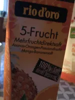 Rio d'oro 5 Frucht Mehrfruchtdirektsaft, Ananas Or...