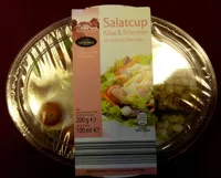 Salatcup griechischer art mit joghurt