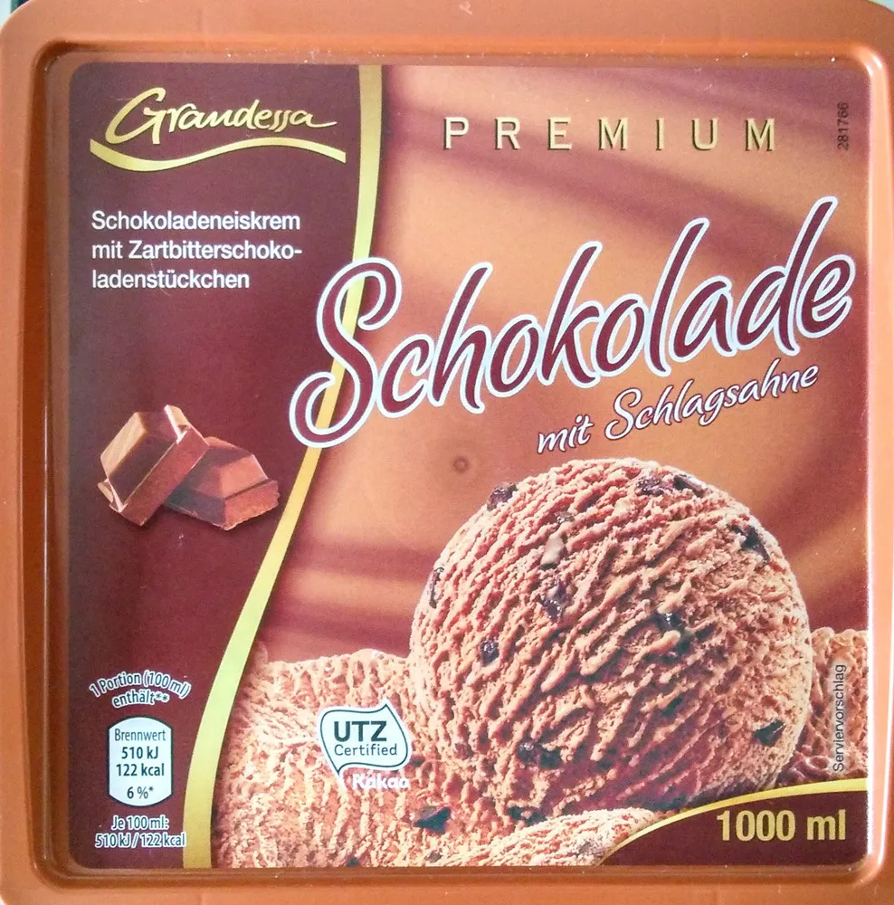 Schokolade mit Schlagsahne